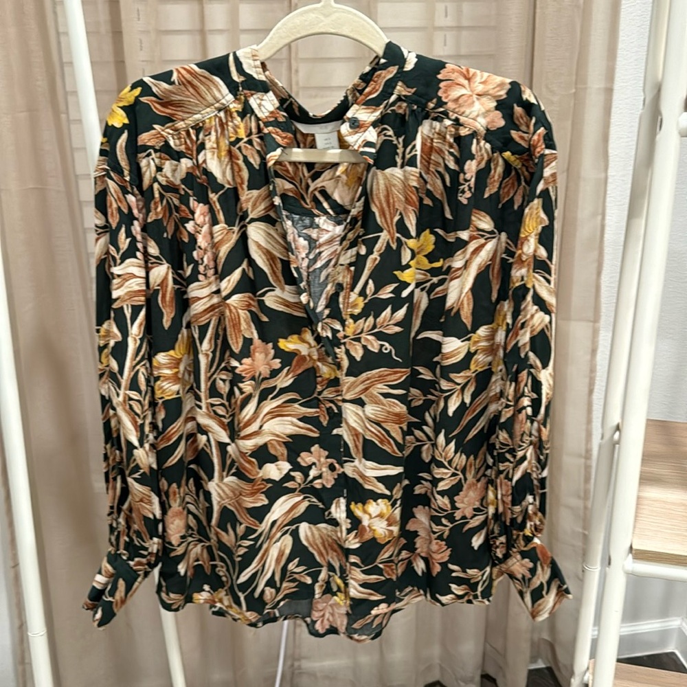 H&M Patterned Blouse (Size 2)